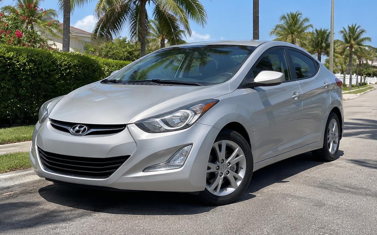 Silver Hyundai Elantra