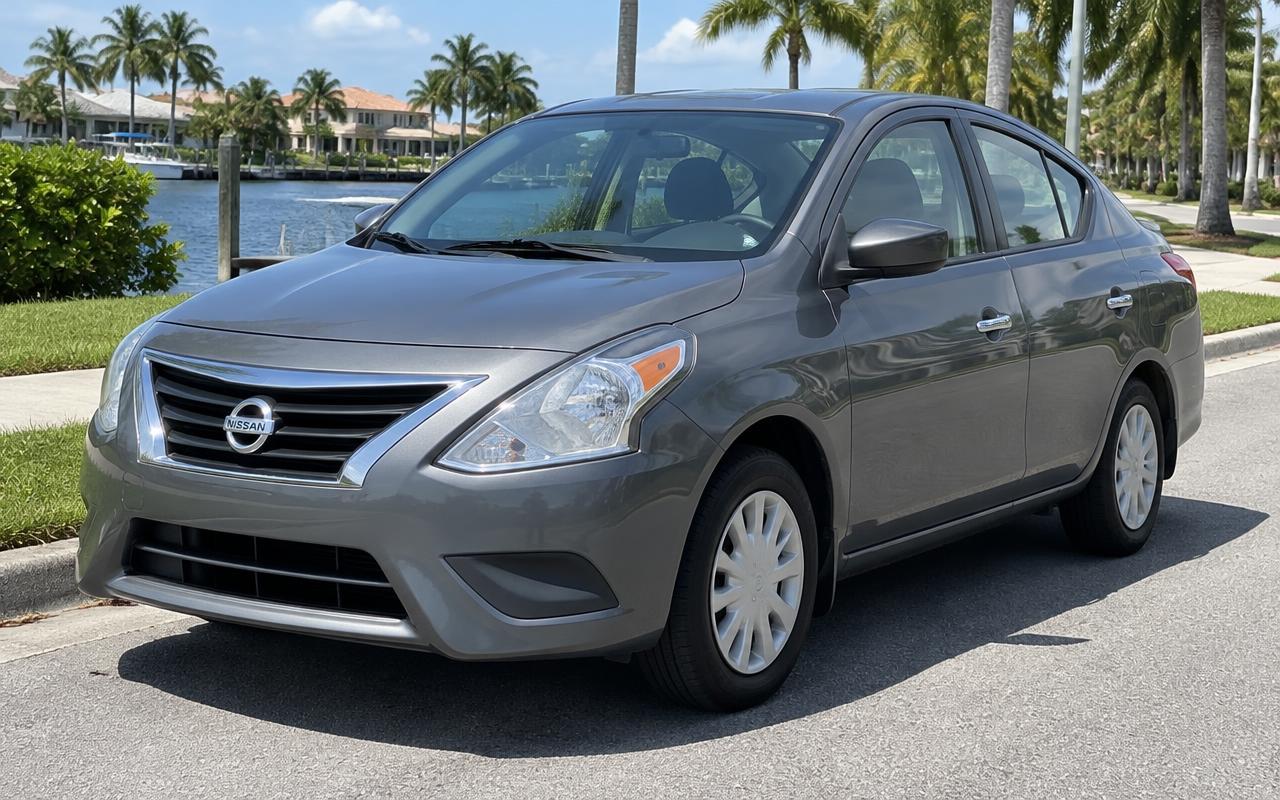 Gray Nissan Versa